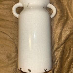 Elegant White Ceramic Vase
